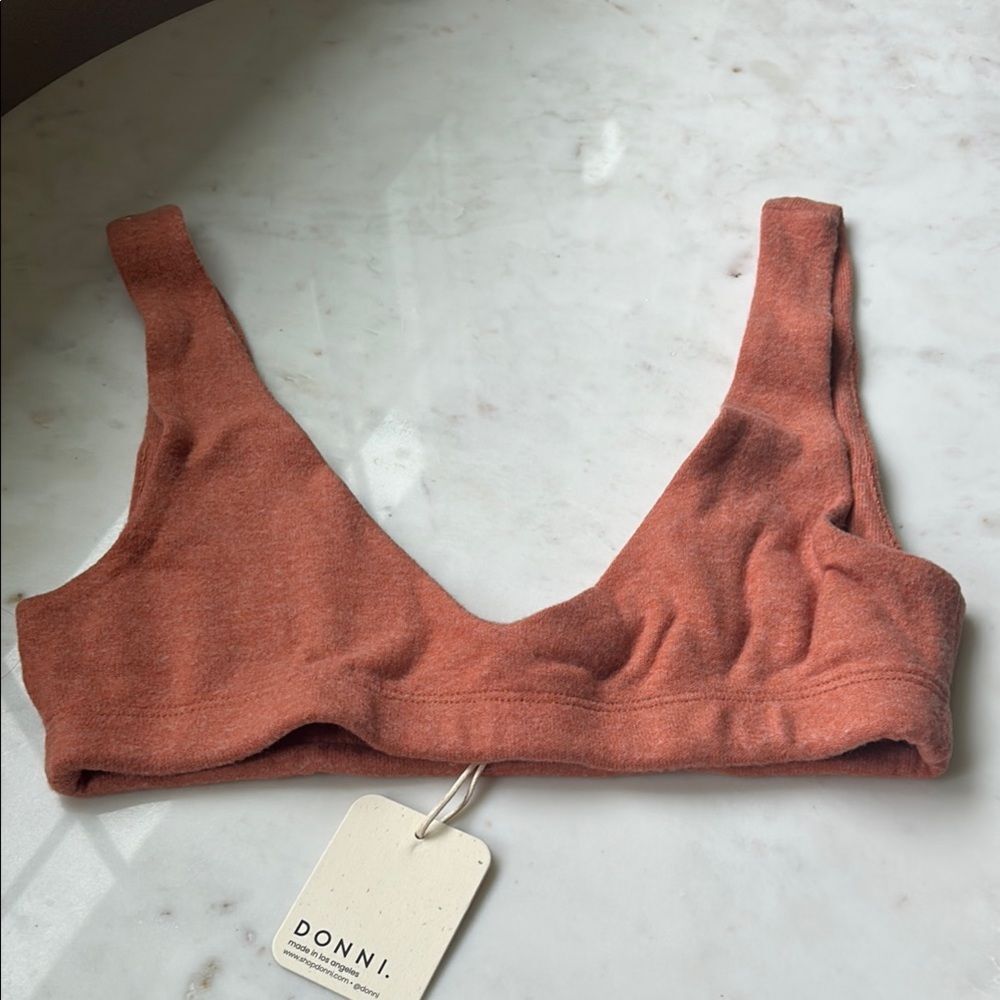 NEW DONNI. Rust Penny sweater Bralette Intimates & Sleepwear SMALL